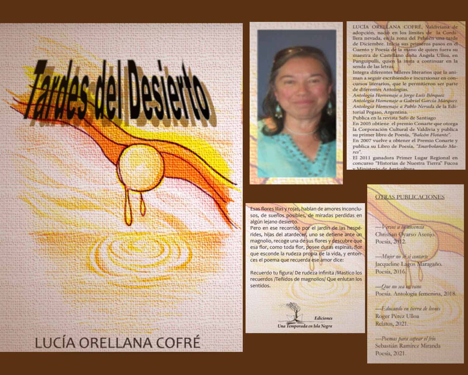 La persona detrás del libro - TARDES DEL DESIERTO - poemario de Lucía Orellana