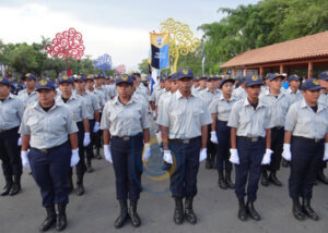 Policías voluntarios en acto del 40 aniversario de la PN (2019)