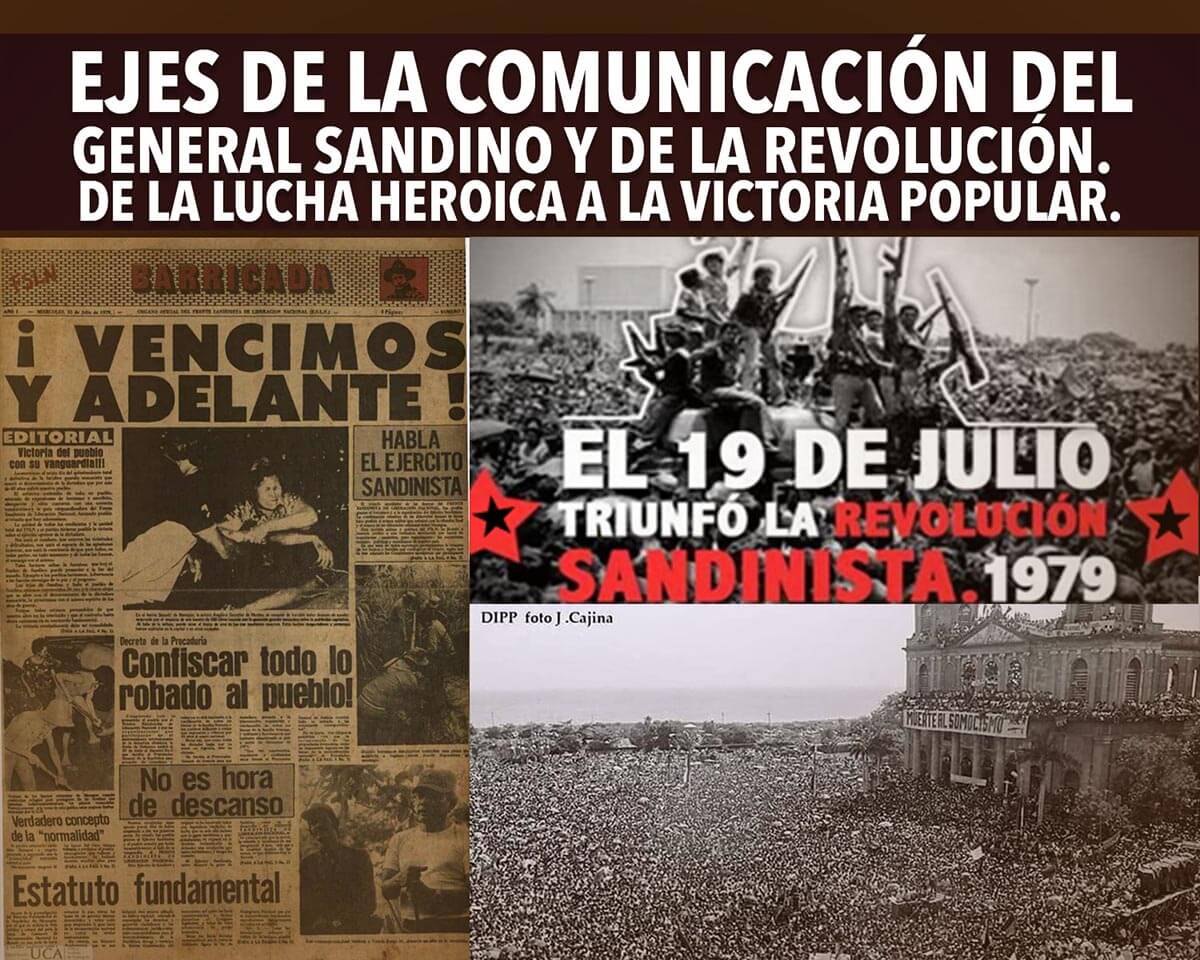 Ejes de la comunicación del general Sandino y de la Revolución.  De la lucha heroica a la victoria popular.